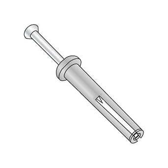 1/4" x 1" Hammer Drive Anchors - ASTM B86 Compliant, Steel Zinc Nail Mushroom Head Zamac Alloy (Carton: 100 pcs)