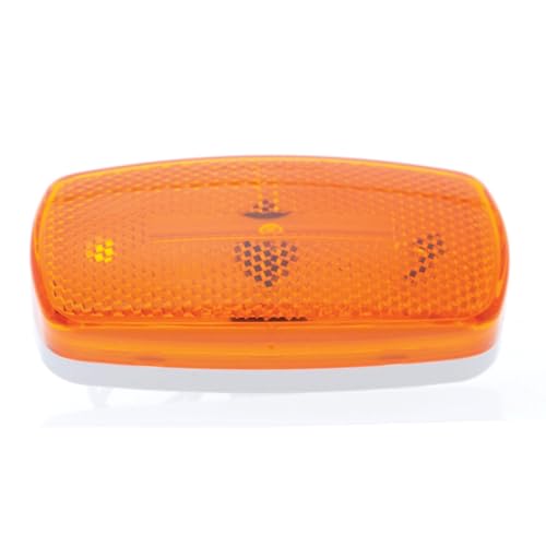 Optronics MC32AS Surface Mount MarkerClearance Light - 4 x 2 x 1.125, Amber Lens with White Base