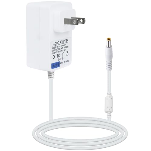 for Snoo Replacement Cord,12V 2A Adapter Charger Compatible with Happiest Snoo S100 Smart Baby Bassinet Power Adapter6.5FT12V 2A White Plug