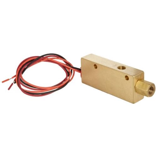 Gems Sensors FS-925 Series Brass Flow Switch, Inline, Piston Type, 1 gpm Flow Setting, 14 NPT Female