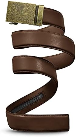 Mission Belt Men's Leather Ratchet Belt, 40mm Metal Collection