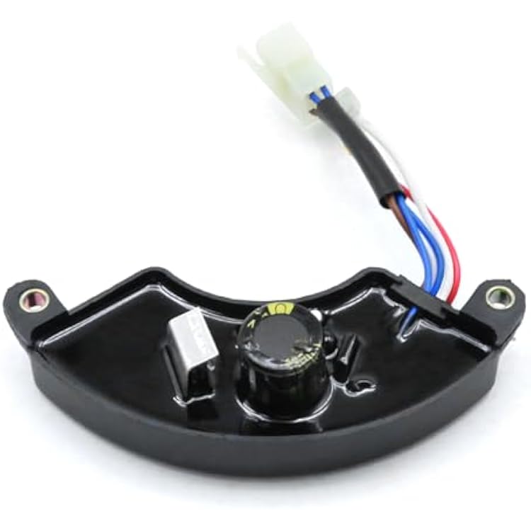 Anxingo AVR Automatic Voltage Regulator Rectifier for Generator 3KW 4KW 5KW 5.5KW 6KW 6.5KW 7KW 7.5KW 8KW, Half Moon Style Universal