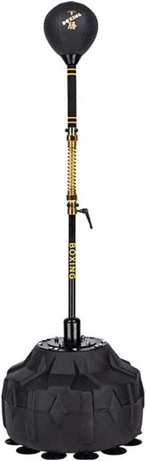 Boxing Reflex Ball Cobra Bag Punching Bag Stand for Freestanding Punch Ball Height Adjustable 150 180cm Speed Bag for Adults and Kids (Black 50 * 150 180cm)