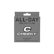 Cheeky Fishing All-Day Weight Forward Sink Tip Fly Line, Black/Mint, 8 WT