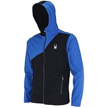 Spyder Mens Hydroweb Hooded Softshell Jacket, Color Variation