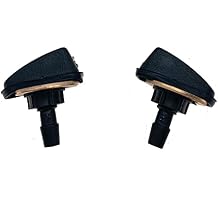 Pack of 2 Automotive Hood Single Hole Windshield Wiper Washer Nozzle Spray for Jeep Wrangler TJ JK JKU JL JLU Dodge Ram 1500 2500 3500 Replace 55156728AB 55077255AC 4805742AC