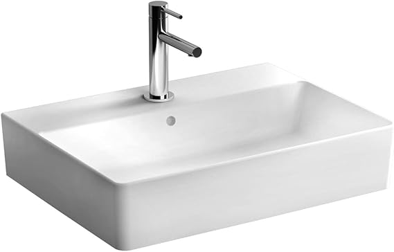 VitrA Nuo 7432B003-0001 Dikdörtgen Lavabo, 60 cm, Beyaz [Enerji Sınıfı A]