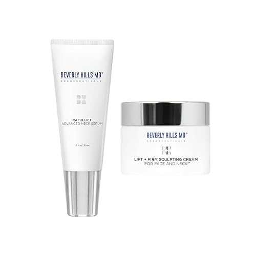 Face & Neck Lifting Bundle by Beverly Hills MD - Improve Appearance of Aging Skin - Hydrate, Plump, Firm, Tone & Lift