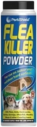 SDMAX Flea Killer Powder, Crawling Insect Killer, Fleas Protection, Easy to Use, Ideal for Pet Beds, Carpets and Furnishings, Indoor Outdoor Use, 200g (1 Pcs)