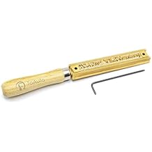 Hot Foil Stamping T-Slot Holder for Brass Stamp Die Mold DIY Leather Bronzing Stamping (Length 8cm)