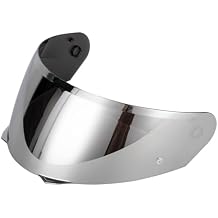 The Helmet Shop HJ-33 Silver Mirror Motorcycle Helmet Visor Compatible with HJC i90, i91 & Harley H-31 Modular Helmets Replacement Shield | Watch Helmet Compatibility Video before purchase.