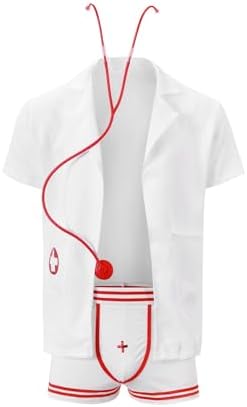 Men's Tuxedo Sexy Lingerie Set Doctor Nurse Role-Play Funny Uniform Nightclub Cosplay Costume Outfits