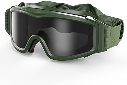 xaegistac Tactical Airsoft Goggles Anti Fog Military Glasses, Ballistic Safety Goggles for Shooting Hunting