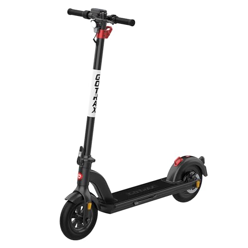 Gotrax Electric Scooter for Adults, Max 2528 Mile Range,10.412Ah Big Capacity Battery,10 Solid Tire, 500w Motor up to 20Mph Speed wElectric Code Lock, Aluminum Body Foldable Commuting EScooter