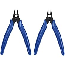 Micro Wire Cutters, Precision Electronic Flush Cutter, Ultrafine Flush Cutting - 2 pack