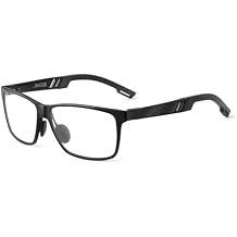 JM Al-Mg Metal Blue Light Blocking Glasses Men Women Anti Blue-Light Computer Glasses, Relieve Eyestrain and Eye Protection