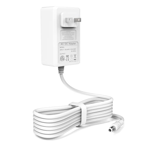 Charger Replacement for Hatch Restore 2 Sunrise Alarm Clock, White AC Adapter 5.9FT Power Cord Compatible with Hatch Alarm Sound Machine Power Supply