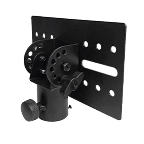 Rotatable 35mm Metal Mount Tripod Pole DJ Speaker Stand Adapter Top Cap Rotatable DJ Speaker Stand Adapter Top Cap, Black, 500712210