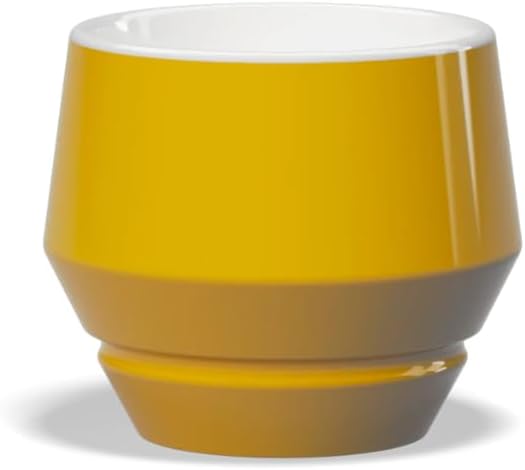 CLUB HOUSE Maniko Cappuccino Cup 205 ml Double-Walled Porcelain for Thermal Balance, Cool Exterior, Glossy & Matte Color Options