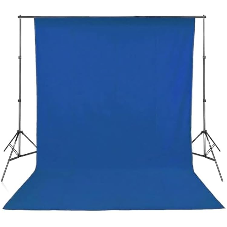 1.6X4 M Photography Studio Green Screen Chroma Key Background Backdrop for Studio Photo Lighting Non Woven for Photoshoot Video Studio PartyBlue,160 X 400CM