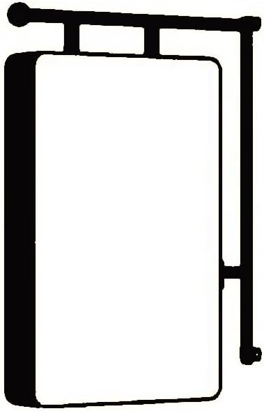 Double-sided Light Box Bulletin Sign Holder, LED Light Box Store Sign, Double Sided Outdoor Backlit Menu Board, Wall Mounted Metal Frame Billboard For Store Outside Decoration(Black-A,60x40cm)