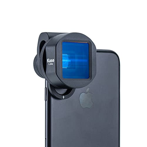 Kase 1.33x Anamorphic Lens Filmmaking Phone Camera Lens,2.4:1 Widescreen Mobile Phone Movie Attahcment Lens for Smartphones Filmmakers Full Cinematic Video