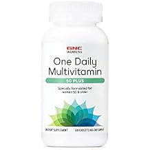 GNC Women's 50 Plus One Daily Multivitamin | Supports Bone, Eye, Memory, Brain and Skin Health with Vitamin D, Calcium and B12 | Helps Energy Production | 60 Caplets