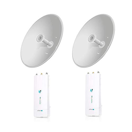 AF-5XHD US x2 5GHz airFiber X 1Gbps Backhaul with AF-5G30-S45 x2 30dBi Slant 45 Antenna