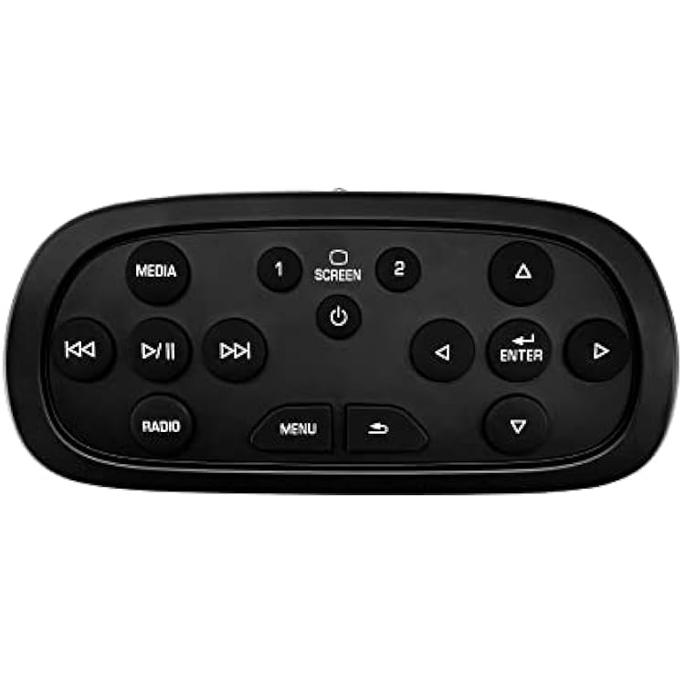 DVD Entertainment Remote Control Rear Overhead Display Screen Control | Replacement for 2013-2021 Chevy Silverado 15002500HD3500HD, GMC Sierra Yukon, Cadillac & Buick | Replaces# 84012997, 23432161