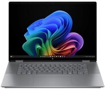 HP OmniBook X FILP Copilot+ PC 16 inch 2K Touch 2-in-1 Touchs Laptop, AMD Ryzen AI 5 340, 16GB DDR5 RAM, 512GB SSD, Backlit KB, Copilot+ PC, Windows 11 Home, Meteor Silver, 16-ar0013dx