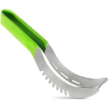 SYAYVO Stainless Steel Watermelon Slicer Cutter Tool Easy Grip Water Melon Cutter Slicer for Cantaloupe, Honeydew & Papaya | Cheesecake, Fruit Mess-Free Prep for Parties, BBQs & Summer Snacks