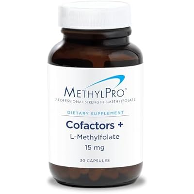 MethylPro Cofactors  L-Methylfolate 15 mg - Supports a Healthy Mindset - Vitamins B6, B12 & Magnesium - Active Folate for Methylation Support & Biochemical Reactions - 30 Servings - 30 Capsules