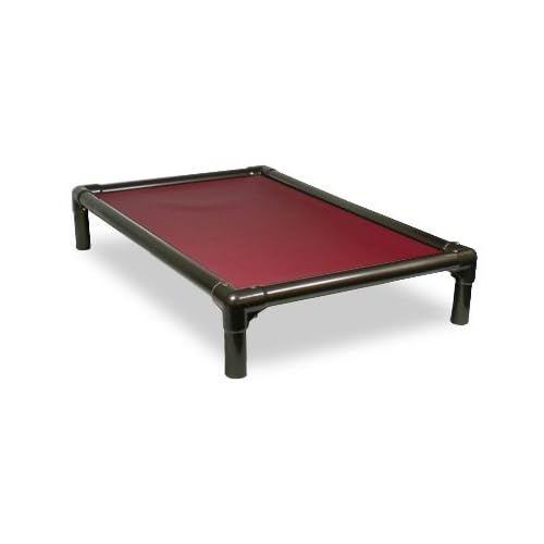 Kuranda Chewproof Dog Bed - Walnut PVC - 30 x 20 - Cordura Nylon - Burgundy