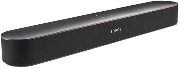 Sonos Beam (Gen 2) The Compact Smart Soundbar for TV Music and More (Black)