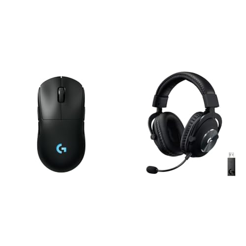Logitech G Pro Wireless 2 Gaming Mouse  G Pro X Wireless Gaming Headset Bundle - Black
