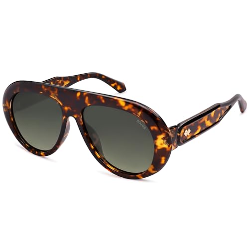 SOJOS Trendy Oversized Polarized Aviator Sunglasses Womens Men Retro Vintage 70s Style UV Protection Sun Glasses SJ2390