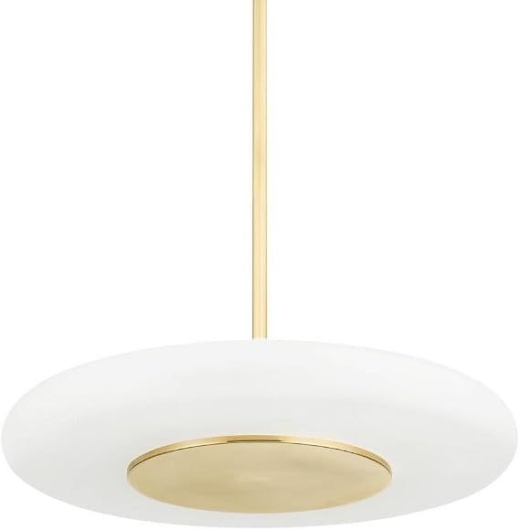 Hudson Valley PI1896701L-AGB Blyford Pendant, 1-Light, Aged Brass