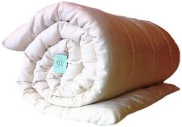 Organic Cotton Mattress Topper with 100% Organic Twill Outer Case