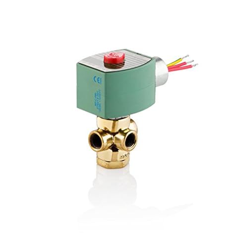 ASCO 8320G178-12060,11050 Brass Body Direct Acting General Service Solenoid Valve, 14 Pipe Size, 3-Way Universal, Nitrile Butylene Sealing, 1164 Orifice, 0.35 Cv Flow, 120V60 Hz, 110V50 Hz