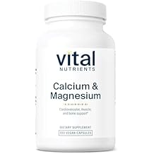 Vital Nutrients Calcium & Magnesium - Vegan Calcium Supplement with Magnesium - Support Bone Strength, Muscle, and Heart Health - Gluten, Dairy, Soy Free - Non-GMO - 100 Capsules
