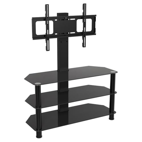 AVF Steel and Glass Stand with TV Mount for TVs up to 60 in Black