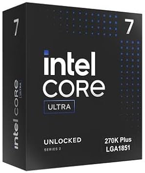 ( Exclusive) Intel Core Ultra 7 İşlemci 270K Plus (Arrow Lake, LGA 1851), 24 Çekirdek (8P + 16E), 5,50 GHz'e kadar, 36 MB Önbellek ile donatılmıştır, Kutu Versiyonu BX80768270K/AZ