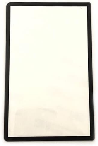New 3DS XL Top Mirror Glass Faceplate for Nintendo 3DS XL LCD Screen Repair Parts (Black)