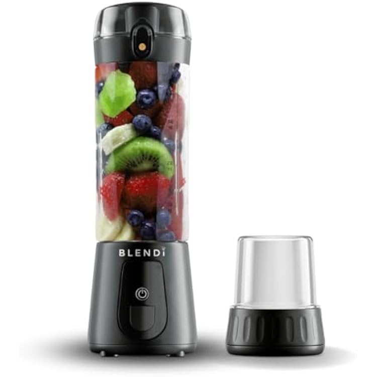 BLENDi Pro Portable Blender New 2025 Model, 17.5oz, Black Upgraded Ice Crushing 120W Motor, USB-C Rechargeable, Cordless Personal Blender for Smoothies & Shakes BPA-Free, Travel-Friendly