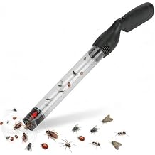 Catcher Vacuum with Long Nozzle, Transparent PC Tube Spider Catcher with LED Light and Battery Powered, for Safe Removal of Moths Spiders S Wasps and Bees Etc