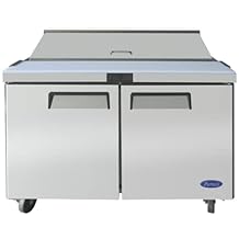 Atosa USA MSF8302GR Refrigerated Counter, Sandwich/Salad Unit, 48.2", Silver
