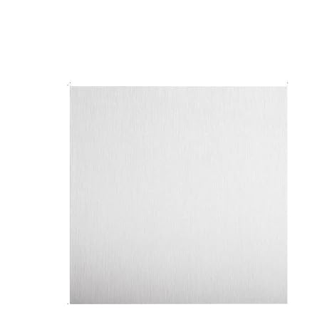 Thin Metal Sheets for Crafts, Thickness 1mm Steel Sheet Metal, Brushed Stainless Steel Sheet Metal 1pc(500x500mm)