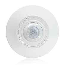 RAYZEEK Ceiling Mount Motion Sensor,360 Motion Sensor,110V-265V,1100W,Occupancy Sensor Switch for Ceiling, 8-12M High Sensitive Motion Sensor Light Switch,PC Fireproof(5A,Neutral Wire Required)