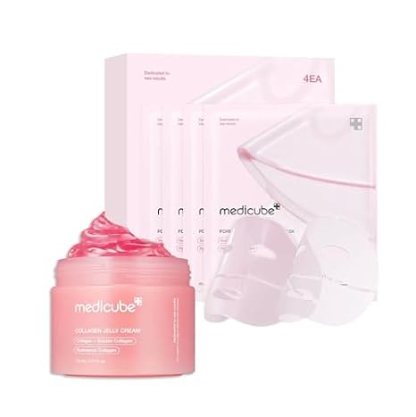 medicube Pink Glass Glow Duo - Collagen Jelly Cream 110ml and PDRN Gel Mask