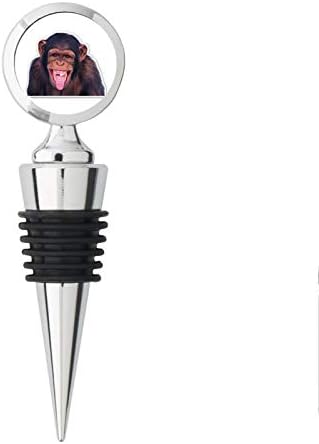 Chimp Funny Monkey Metal Steel Bottle Stopper Winestopper